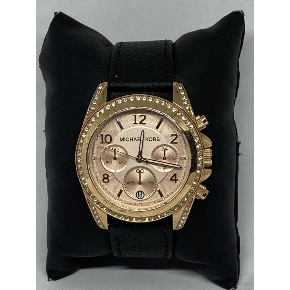 Michael Kors Blair MK5263 Women's Black Leather An